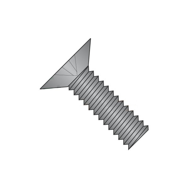 Newport Fasteners 1/4"-20 x 1-1/2 in Phillips Flat Machine Screw, Plain Steel, 1000 PK 316151 - main